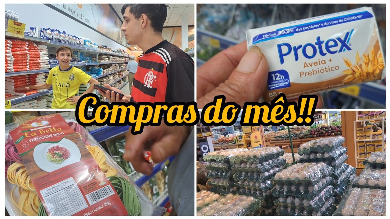 FOMOS FAZER NOSSA COMPRA DO MÊS/O MERCADO TINHA TUDO QUE QUERIAMOS