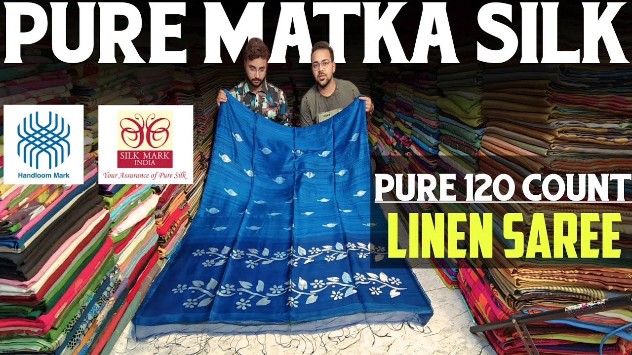 Pure Matka Silk | Tissue Matka | Tissue Linen | Pure Linen | Tussar Silk | Resham Muslin Saree |