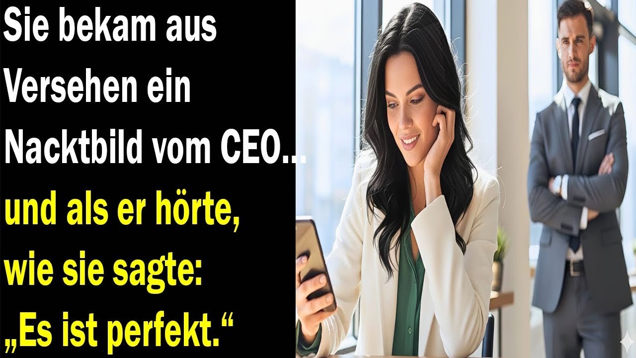 Sie sieht versehentlich das Foto des CEOs – und ihr Kommentar bringt ihn völlig aus dem Konzept.