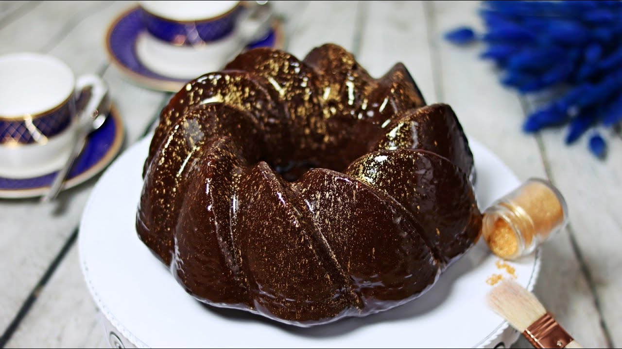 EXTREM SAFTIGER SCHOKOKUCHEN - SCHOKOLADEN GUGELHUPF MIT GANACHE GLASUR - MOIST CHOCOLATE BUNDT CAKE