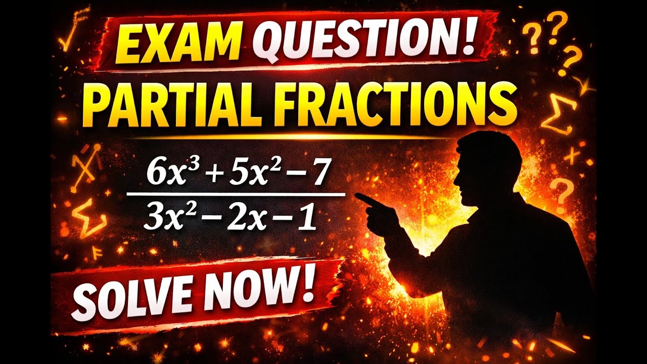 Partial Fractions Made Easy | Solve a University Exam Question Step by Step