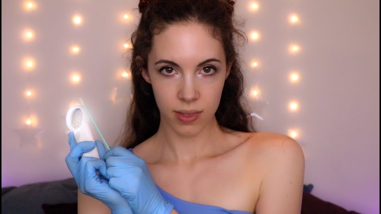 ASMR Thorough Face & Hair Inspection And Treatment – Gloves, Tweezing, Personal Attention, Combing..