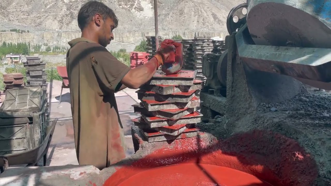 Tuff Tiles Making Process - Amazing Technique of Skilled Person 