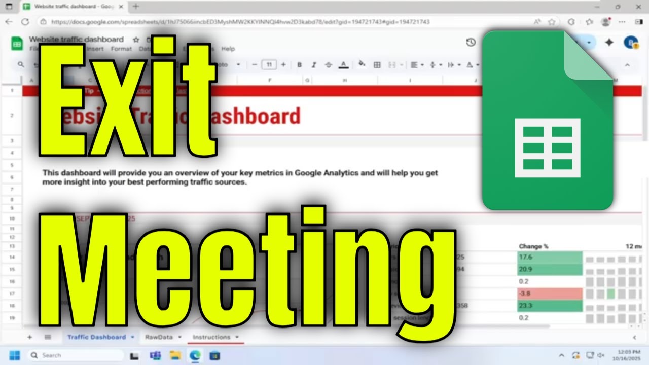 How To Exit Meeting on Google Sheets [Guide]
