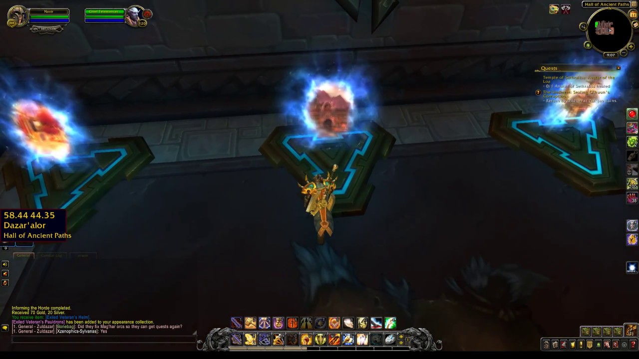 From Zuldazar to Orgrimmar WoW Portal Location