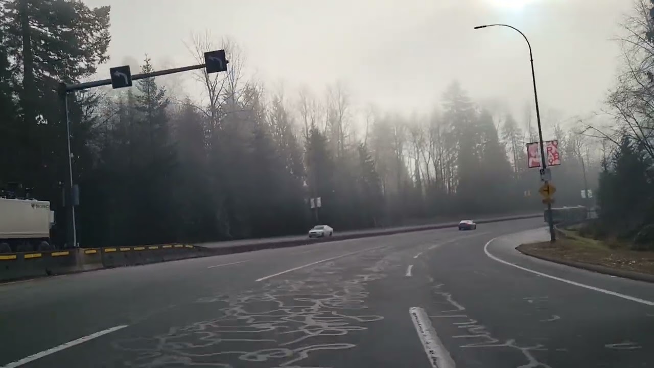 Driving down Burnaby mountain BC 🇨🇦