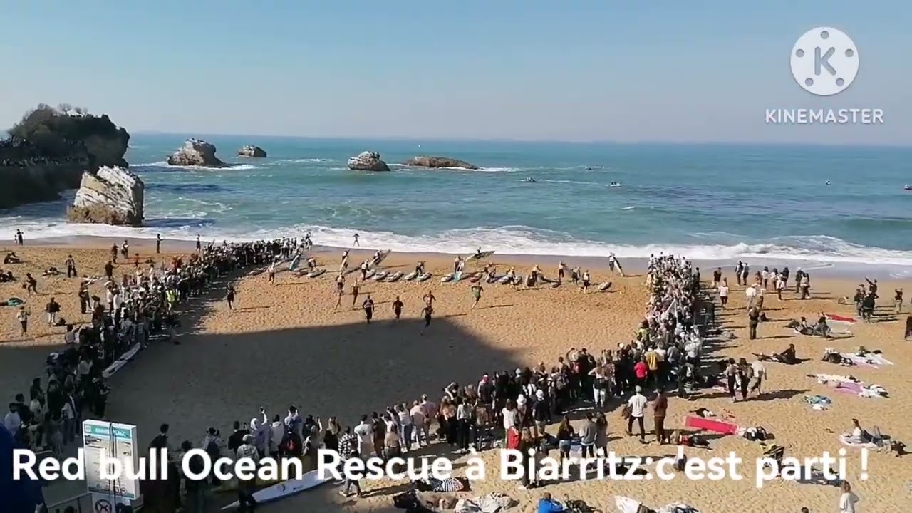 Compétition de sauvetage côtier sur les plages de Biarritz