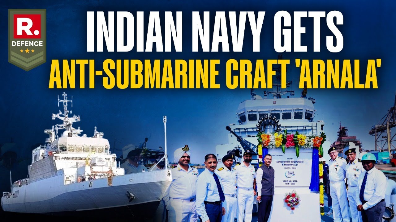 India’s New ASW Warship ‘Arnala’ Delivered | Major Boost to Navy’s Anti-Submarine Capabilities