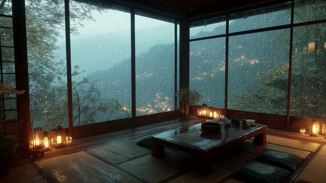 3 Hours Gentle Rain & Quiet Music 🌧️ Calm Mind for Sleep