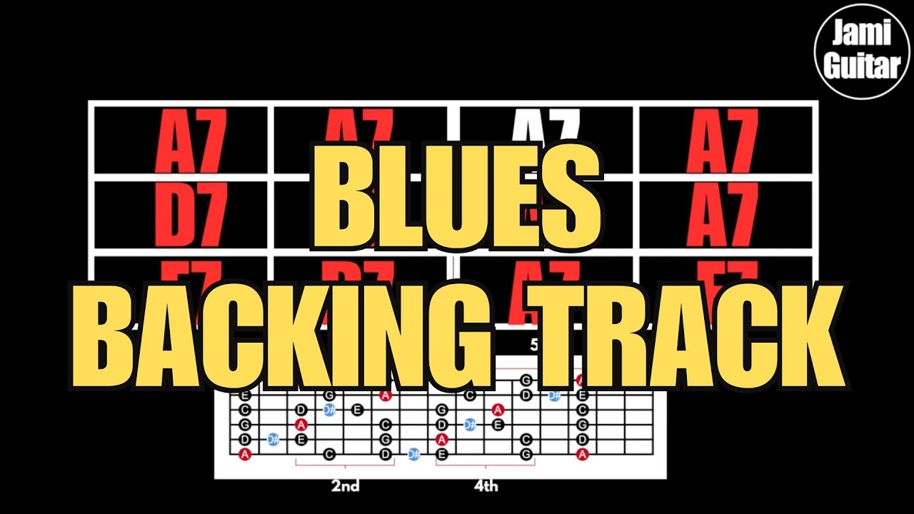 Blues Guitar Backing Track in A 125 BPM - Play along