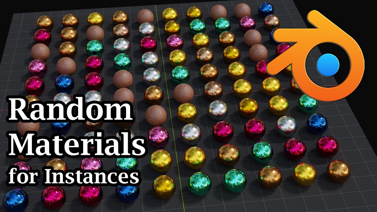 How To Add Some Random Materials For Instances Created Through Geometry Nodes | A Blender Tutorial