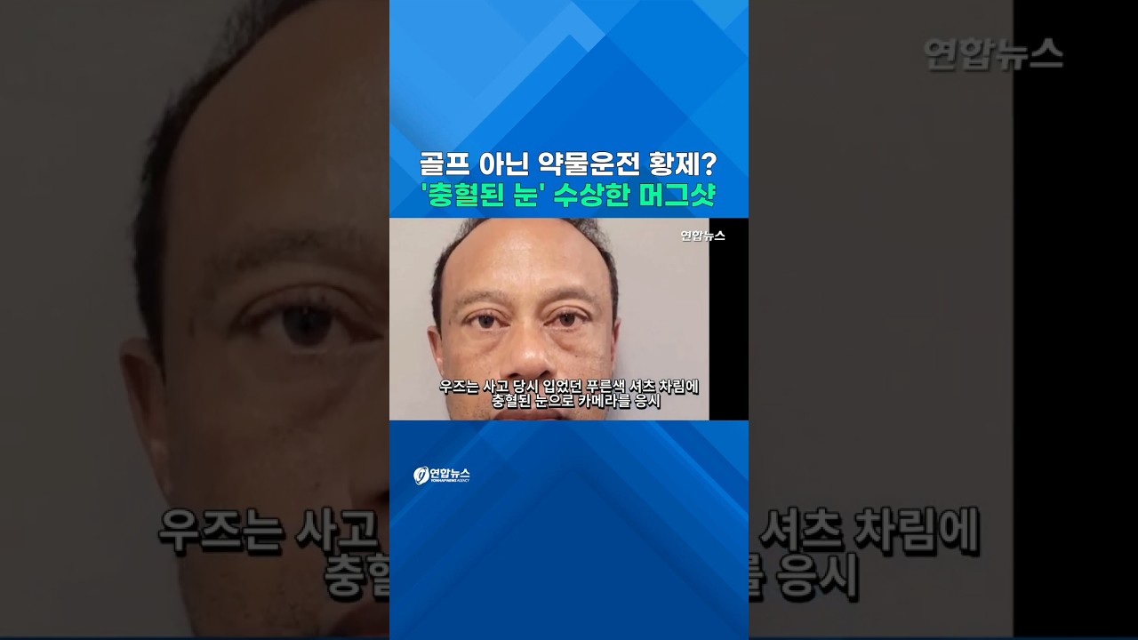 골프 아닌 약물운전 황제?&hellip;타이거 우즈 '충혈된 눈' 머그샷 / 연합뉴스 (Yonhapnews)