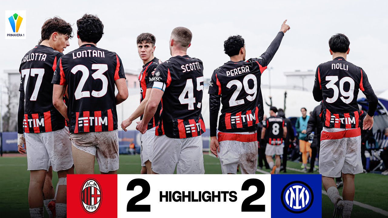 Lontani e Perera a segno nel Derby | Milan-Inter 2-2 | Primavera 1