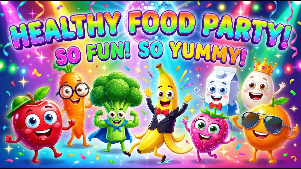 Eat Healthy with Funny Friends 🥕🍌 | Kids 3D Animation Story | Fruits & Vegetables Learning