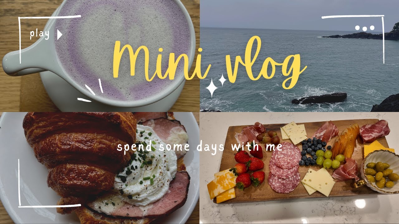Mini Vlog| Coffee Shop| Catch Up| Hair Update| Charcuterie Board