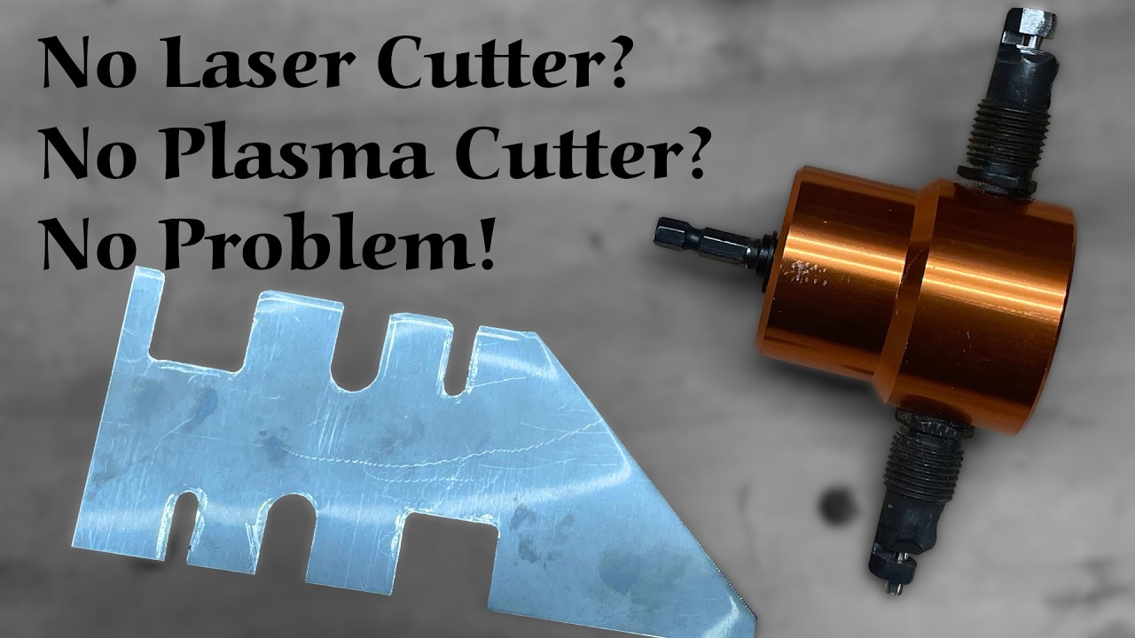 No Laser Cutter? No Plasma Cutter? No Problem! Cut complex shapes in sheet metal with low cost tools