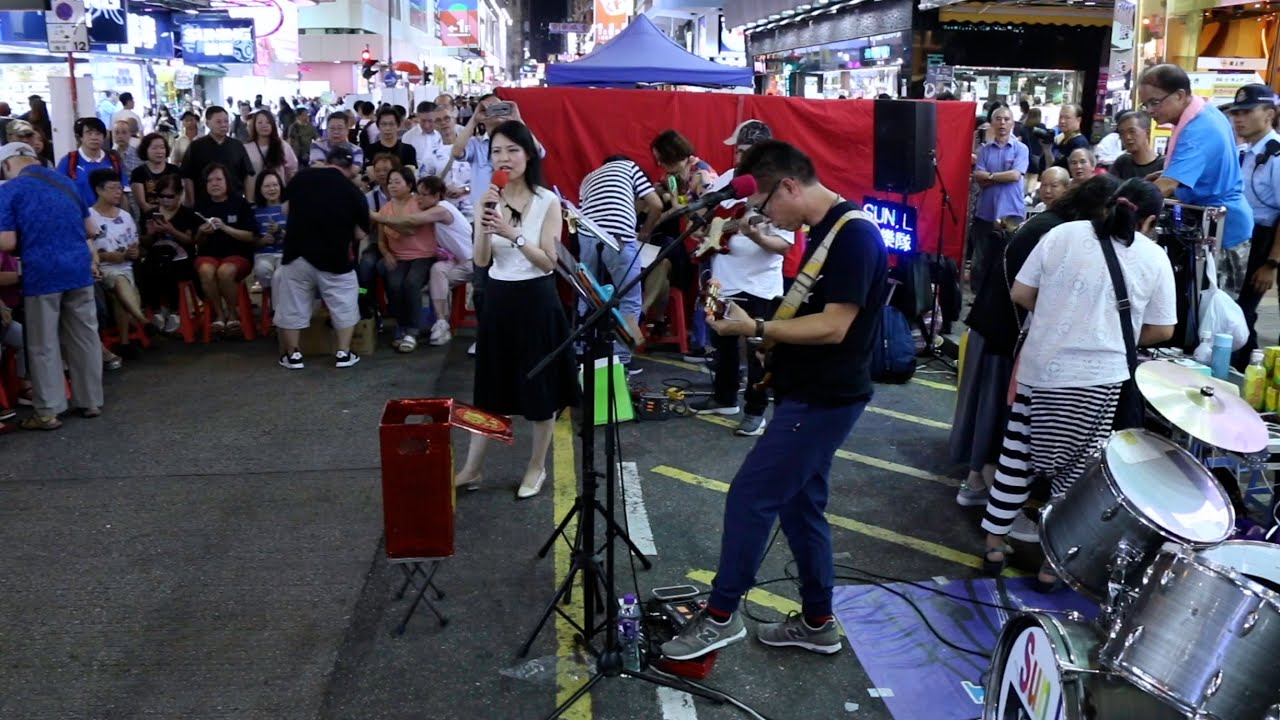 其實你不懂我的心+Child+Sealed with A Kiss+Carry On Till Tomorrow+似水流年 - Sun L樂隊 Busking HK 香港旺角街頭表演 180522