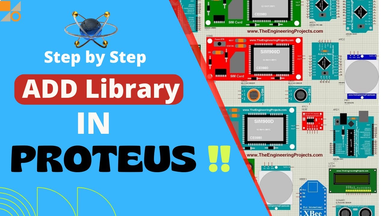 How to add library in proteus 8 professional