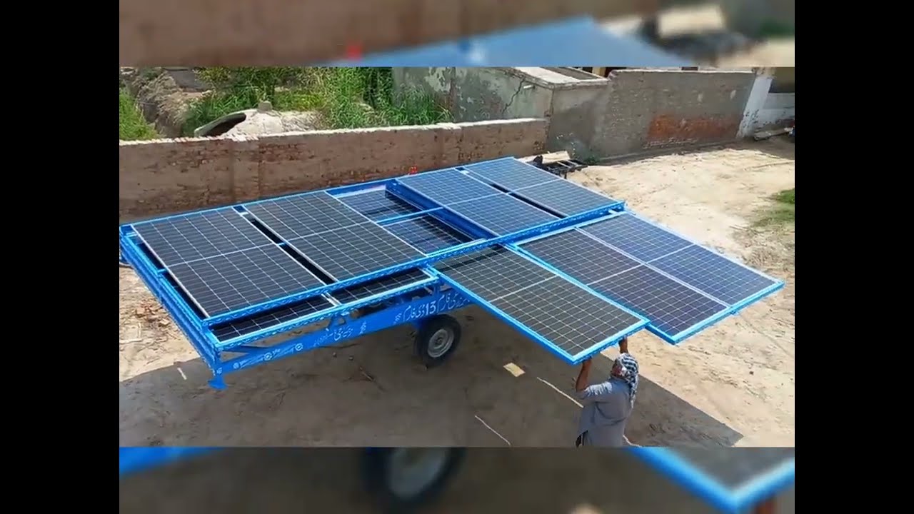 yt Solar Panel 15 Panel Trolley🛒#yt #Solar #Trolley Video 📸