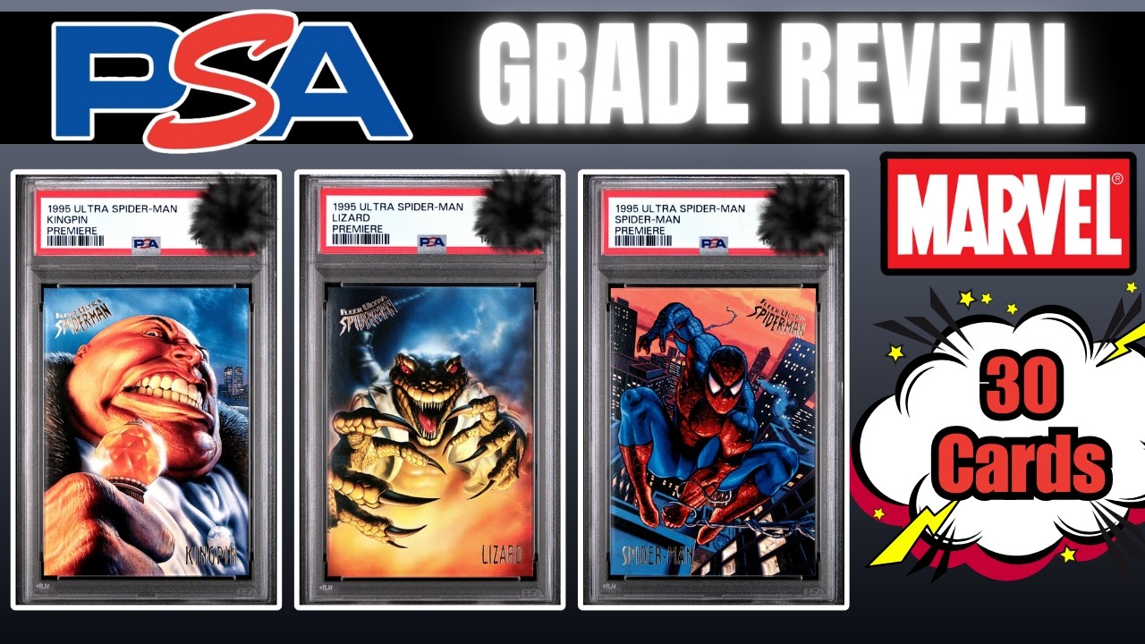 Оцените состояние коллекционных карточек PSA: 30 винтажных карточек Marvel (некоторые из них – бо...
