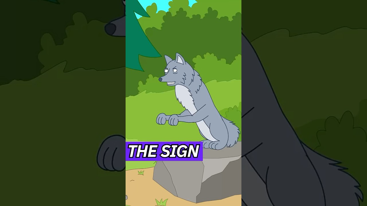 The Sign 🐺😱 #shorts #animation #comedy #funny #sketch #fyp #foryou #cartoon