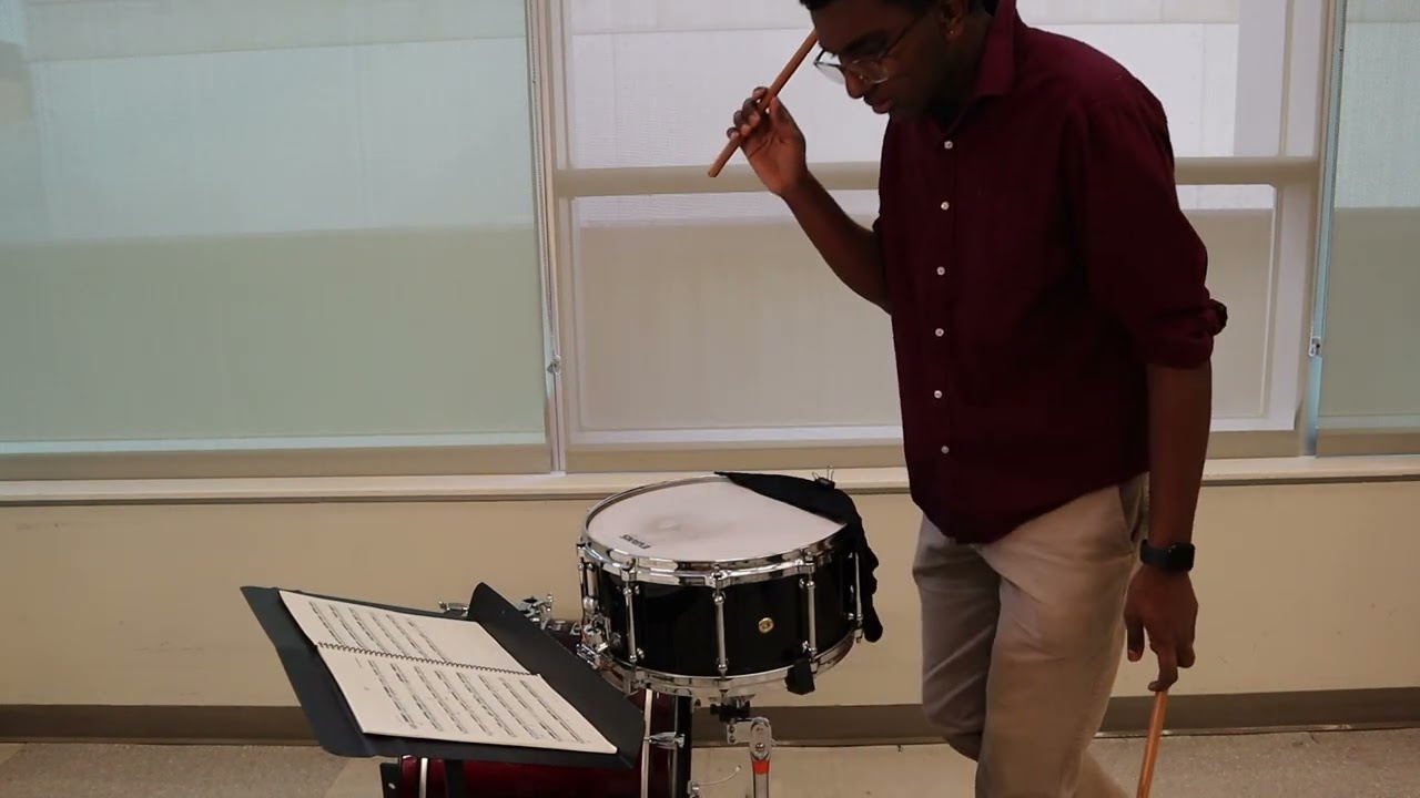 'VI' from Nine French-American Rudimental Solos by Joseph Tompkins