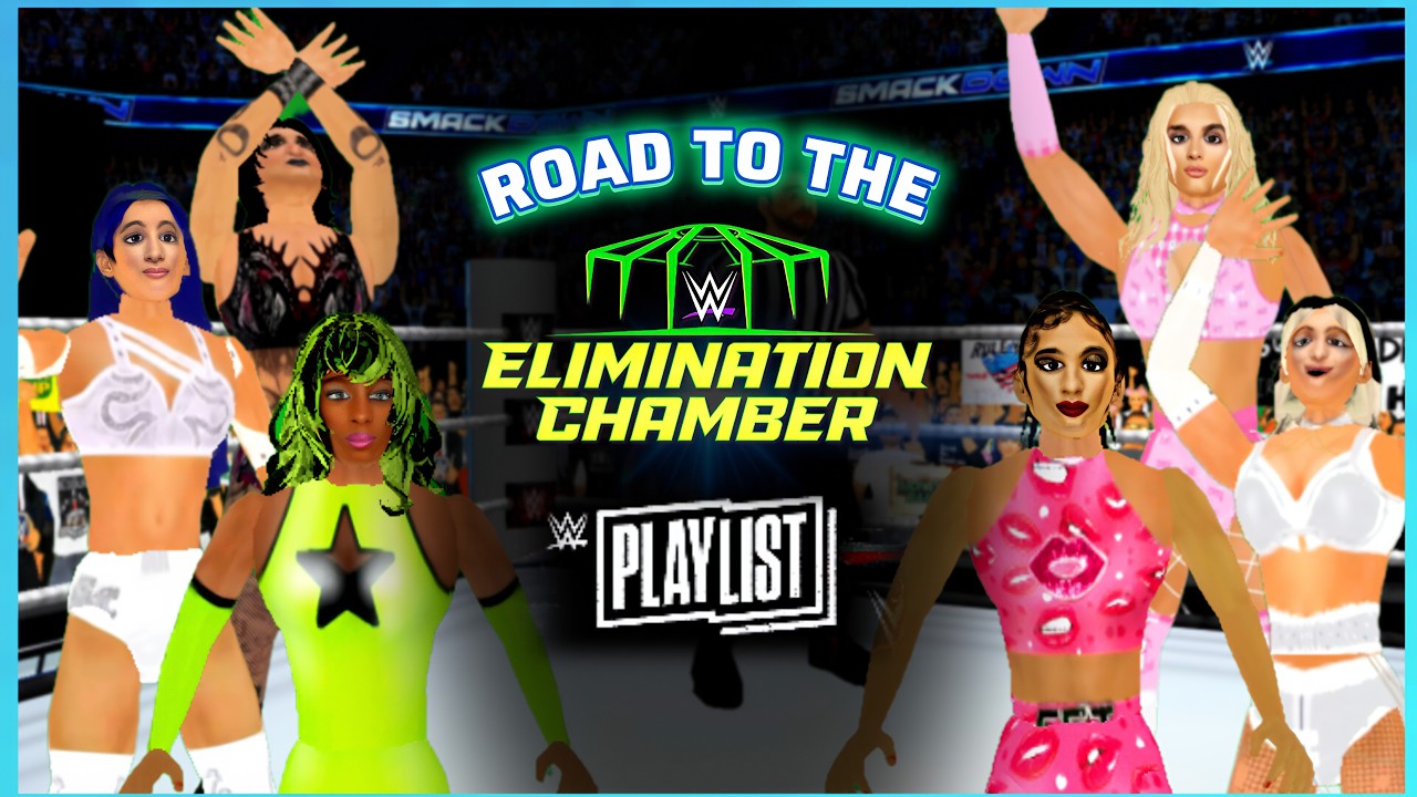 ✨ DESTRUCTION! WR3D-WWE FIRST EVER WOMEN'S ROAD ELIMINATION CHAMBER | PLAYLIST 2K25