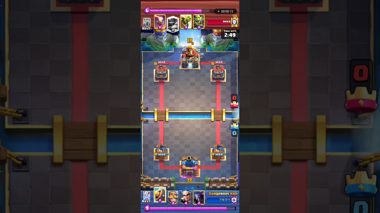 얍삽이를 잡아내는 해골풍선 ㄷㄷ 클래시로얄. Clash Royale