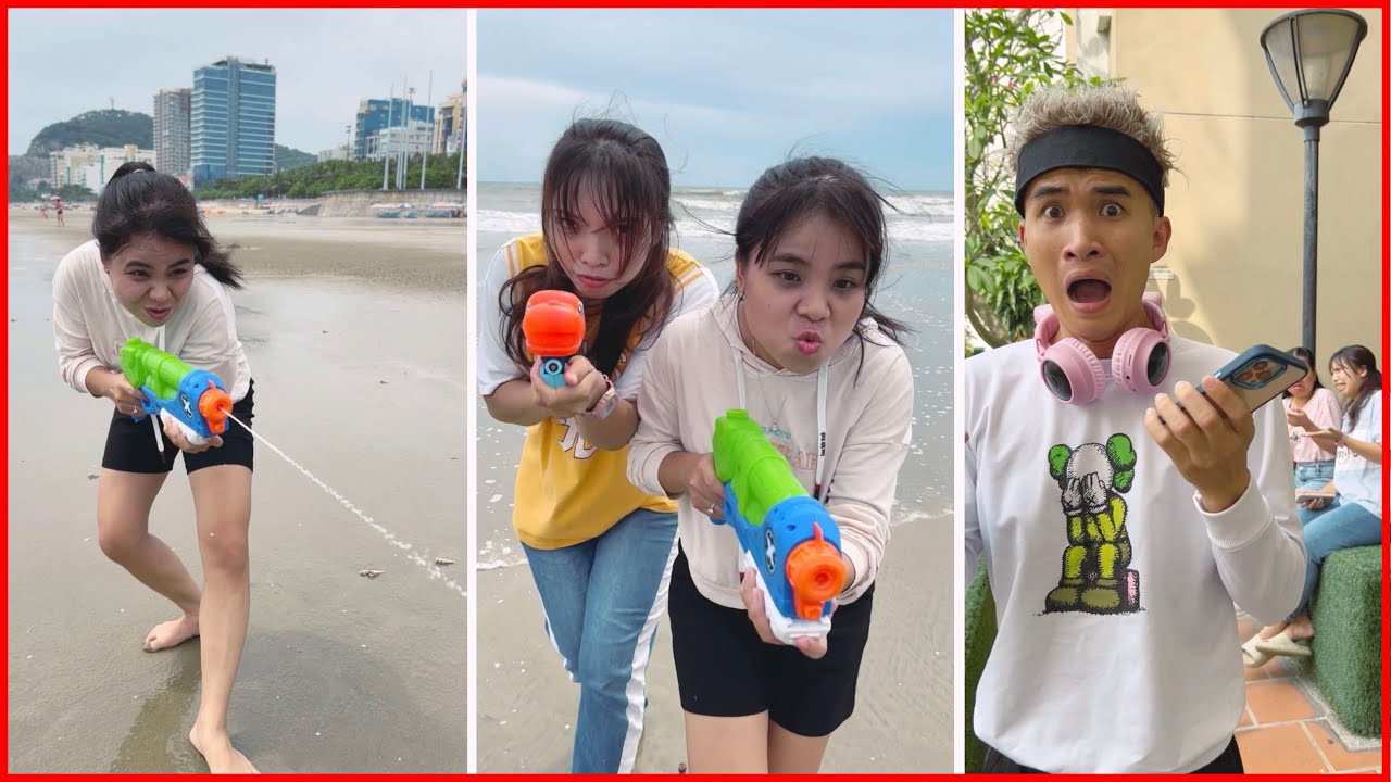 Marksman Boy & Bossy Friends 🔫🧒🏻😱 Linh Nhi #shorts TikTok by LNS vs Su Hao