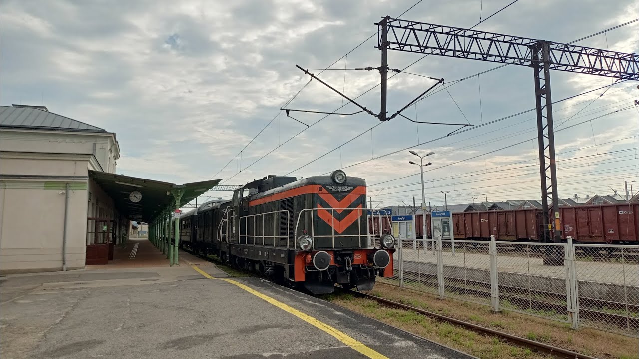 SM42-1031 z ostatnim pociągiem transwersalnym do Chab&oacute;wki w Nowym Sączu.