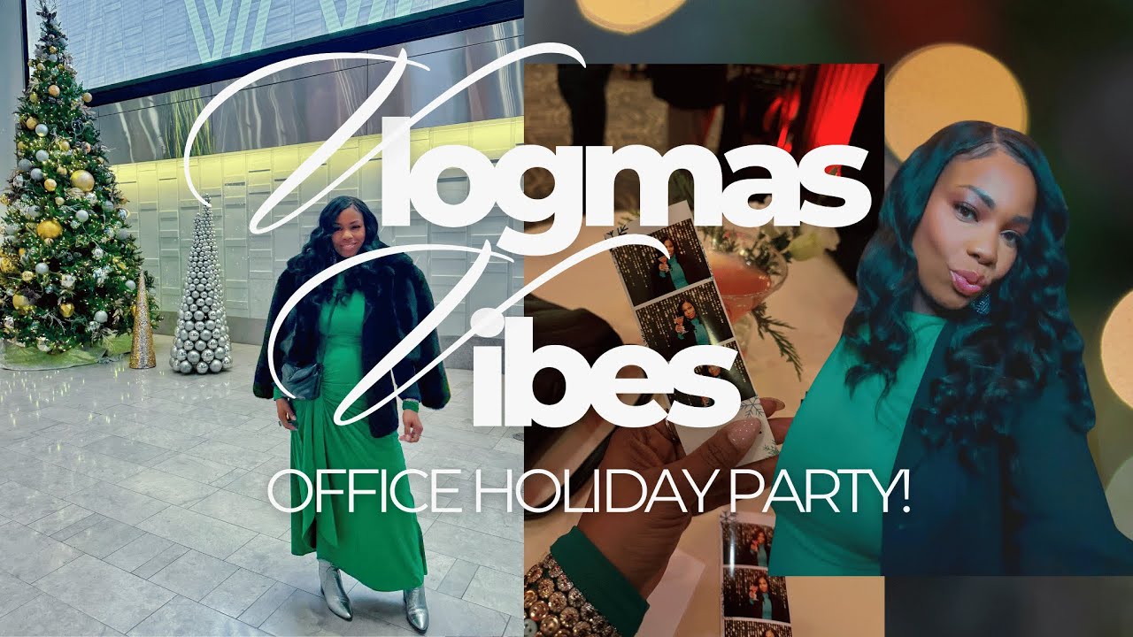 VLOGMAS VIBES ~ День 12 | Давайте нарядимся и повеселимся! | Корпоративная новогодняя вечеринка! ...