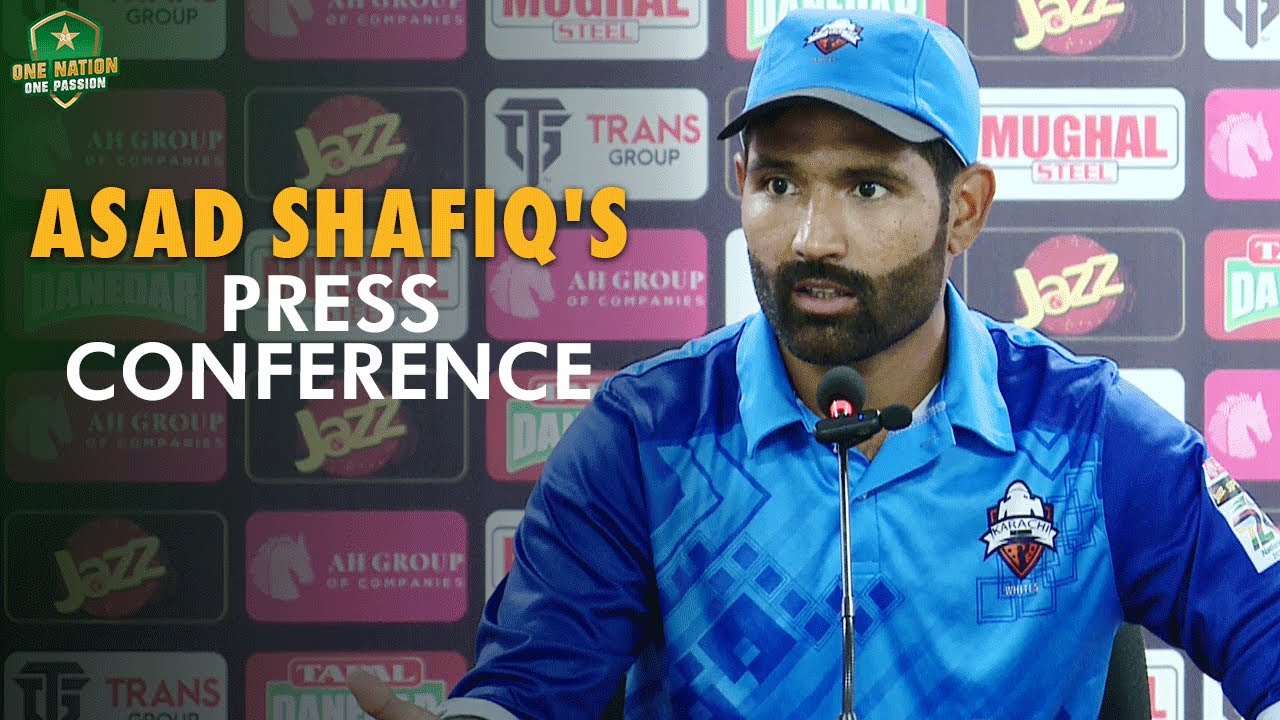 Karachi Whites Captain Asad Shafiq's Press Conference | PCB | M1W1L