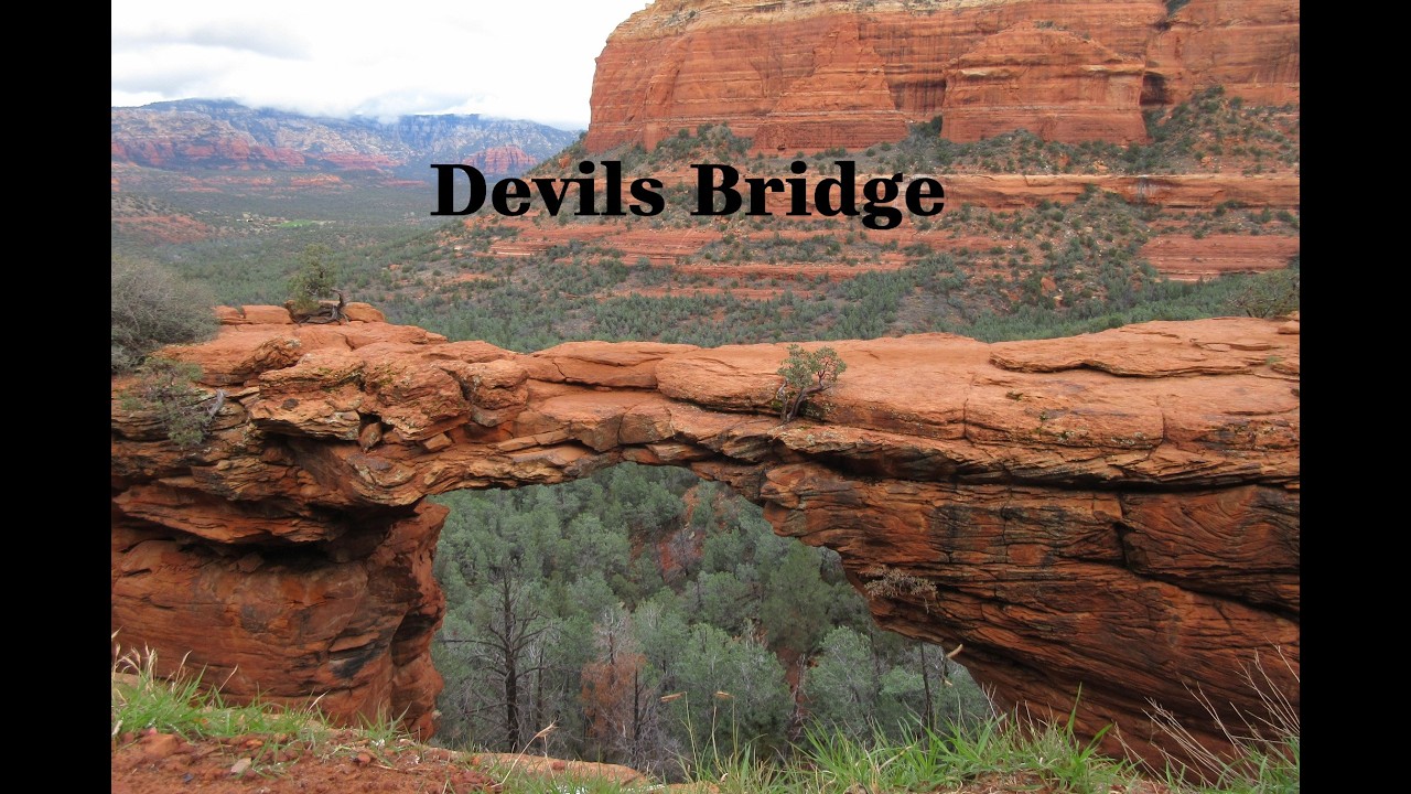 Hiking to Devils Bridge in Sedona, Arizona.