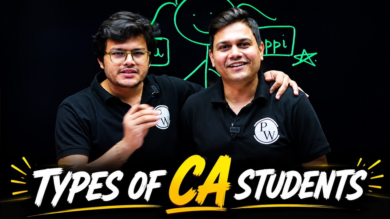 CA Aspirants in 2026😮| 3 Types of CA Aspirants💡(You'll Find Yourself Here!) |@cawallahbypw