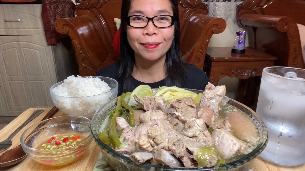 NILAGANG BABY BACKRIBS AT BELLY | FILIPINO FOOD | MUKBANG PHILIPPINES 