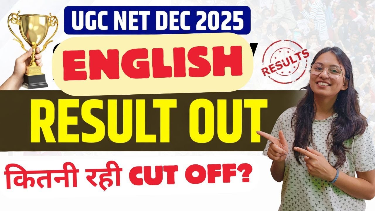 UGC NET Dec 2025 English Cut off | UGC NET English Cut off for Ph.D/NET/JRF| English Vinglish