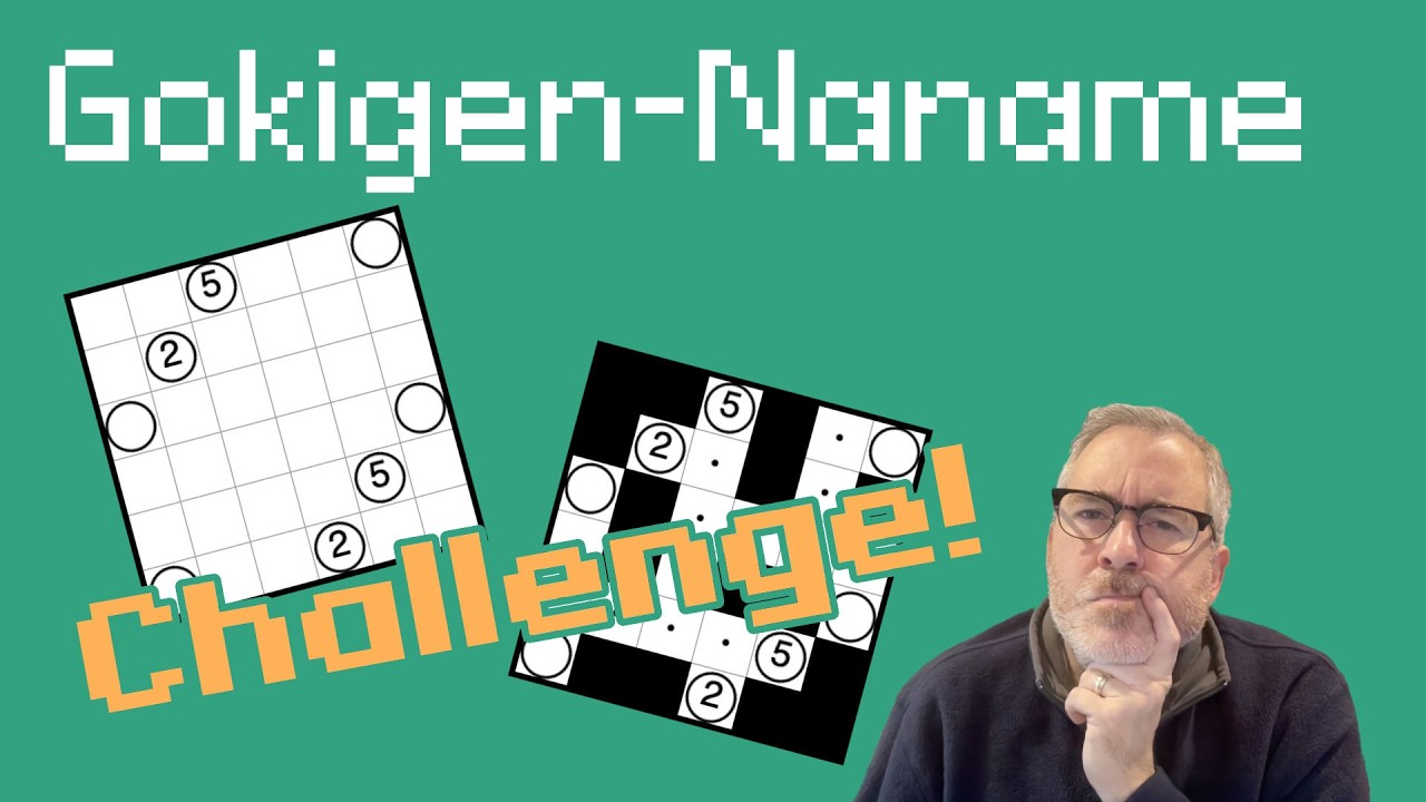 G is also for… a CHALLENGE Gokigen-Naname (Slant) puzzle! (14.32)