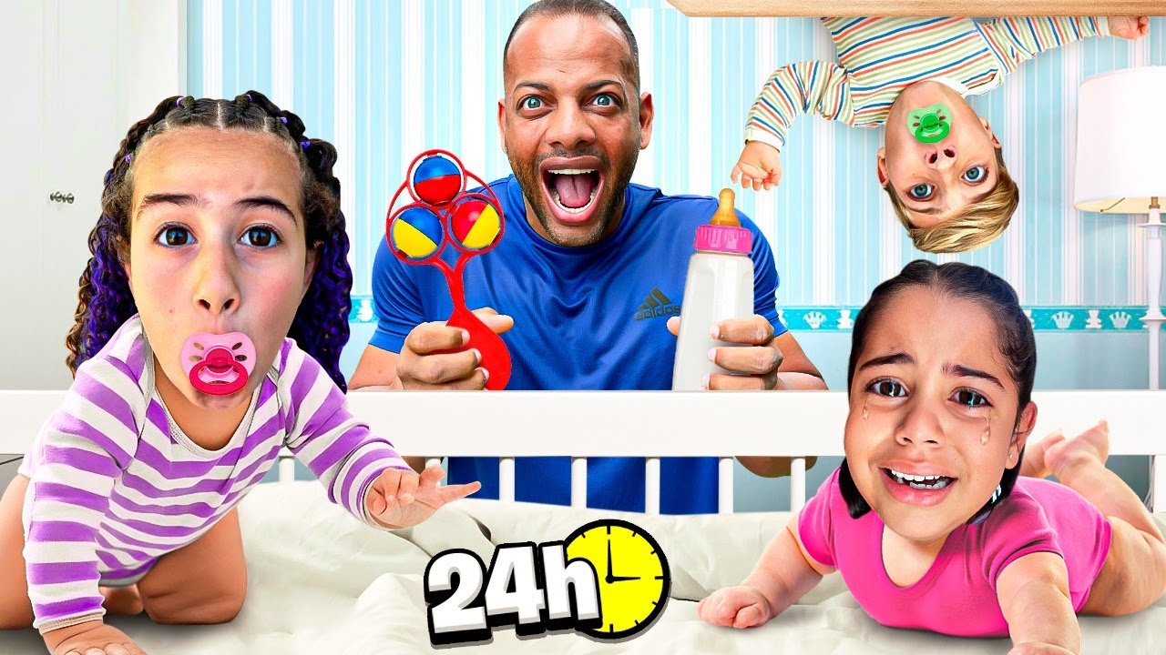 SOPHIA, LIZ E O SEU AMIGO SE TRANSFORMARAM EM BEBÊ POR 24 HORAS