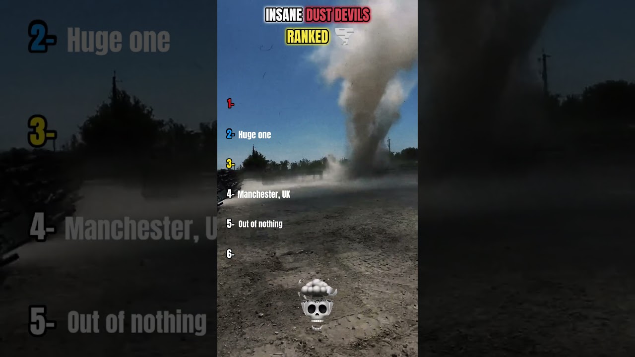 MOST INSANE DUST DEVILS EVER FILMED 🌪️#shorts #dustdevil #tornado #stormchasing