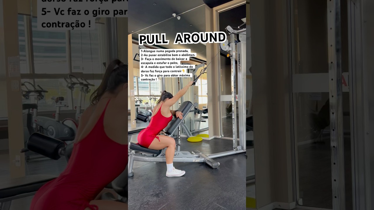 Pull Around #treinodecostas #dorsais #costas #treinofeminino #muscula&ccedil;&atilde;o #lowerbackworkout #gym