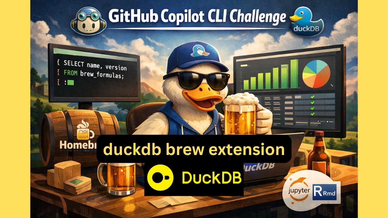🏆 DEV Challenge - Finally a duckdb community extension for brew/homebrew