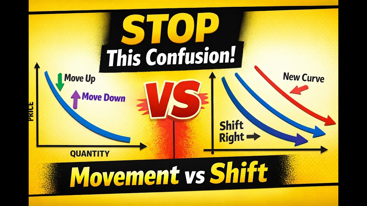 Movement vs Shift in Demand Curve | Economics Made Super Easy 📈 | UGC NET / B.Com