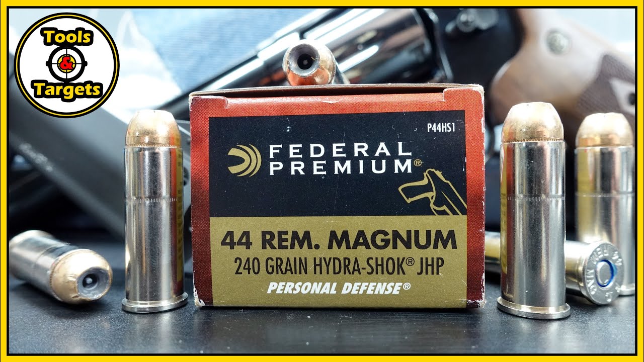 I Was SHOK'd!...Federal Hydra-Shok .44 Magnum Self-Defense AMMO Ballistic Gel Test & Review!