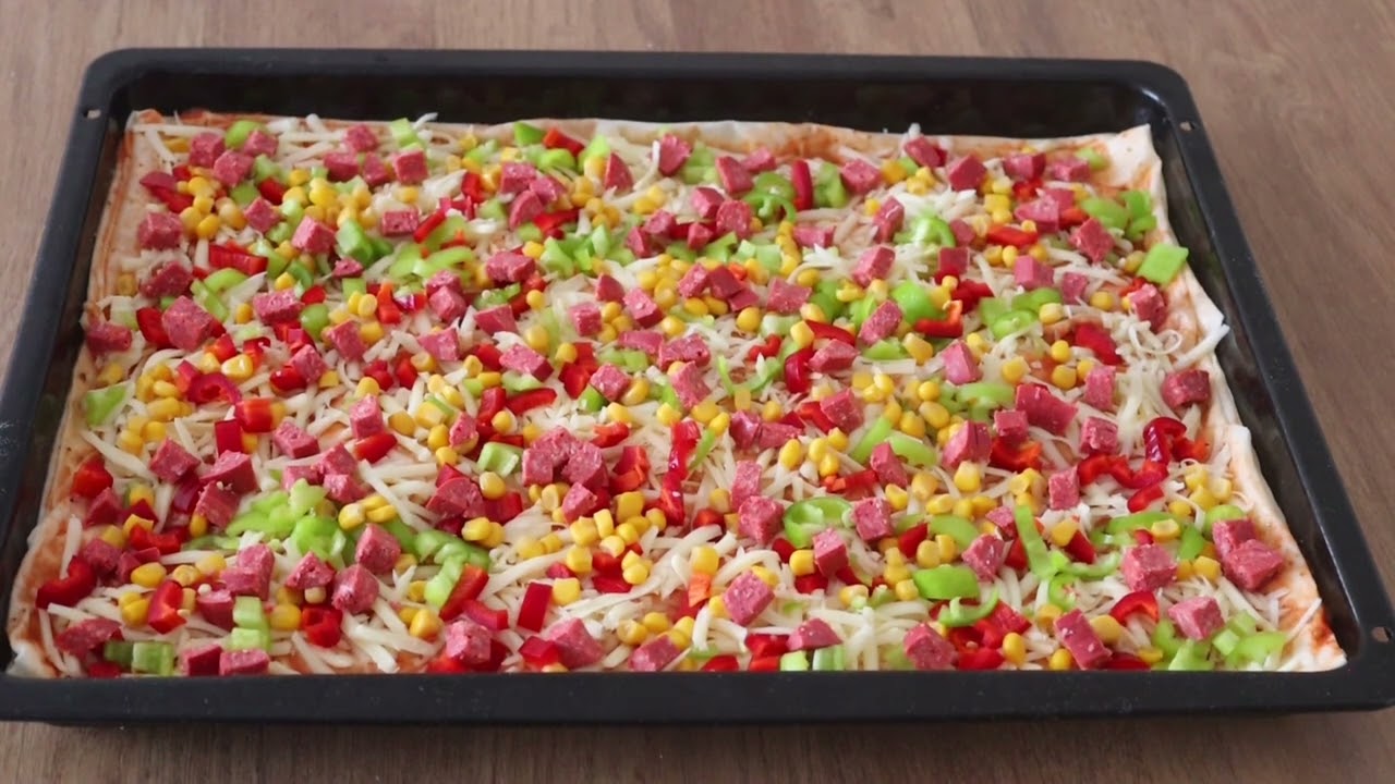 🏆HAMURSUZ PİZZA DİLİMLERİ 🍕 Hamur Yoğurmadan ENNN KOLAY Pizza Tarifi
