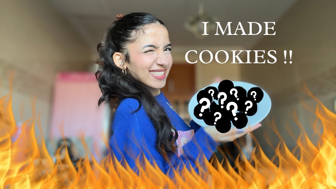 I MADE COOKIES 🍪🎀 | موهيم راه تحرقو ولكن جاو بنان