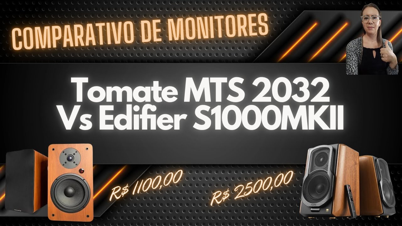 COMPARATIVO INÉDITO DE MONITORES - TOMATE MTS 2032 VS EDIFIER S1000MKII