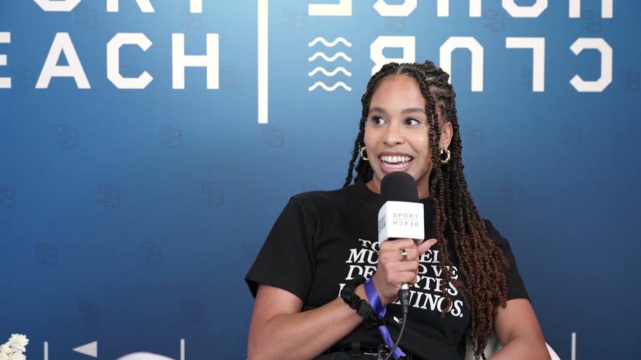 Kati Fernandez, TOGETHXR & David Brickley, STN Digital in the SPORT BEACH Content Studio