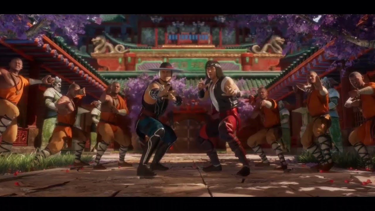 Mortal Kombat Onslaught Liu Kang Vs Kung Lao Cutscene