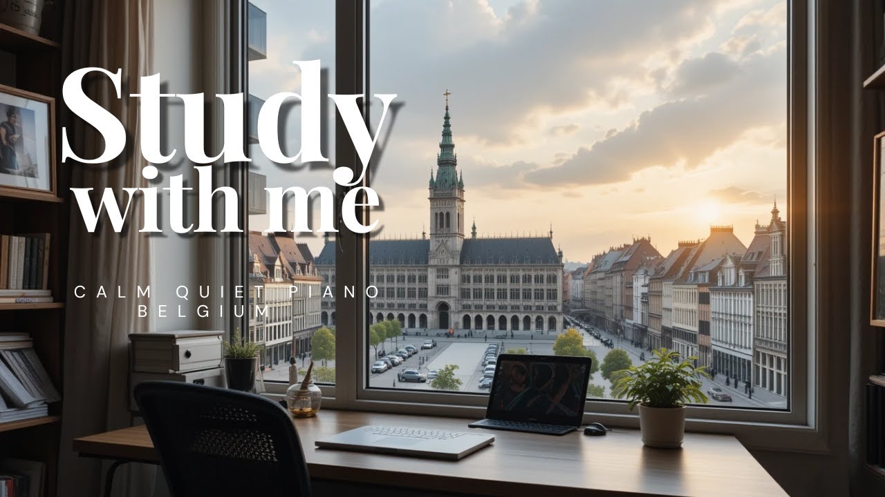Study With Me 1 Hour 🔥 Full Focus + quiet Piano Music to Study and Concentrate | Pomodoro 30/5