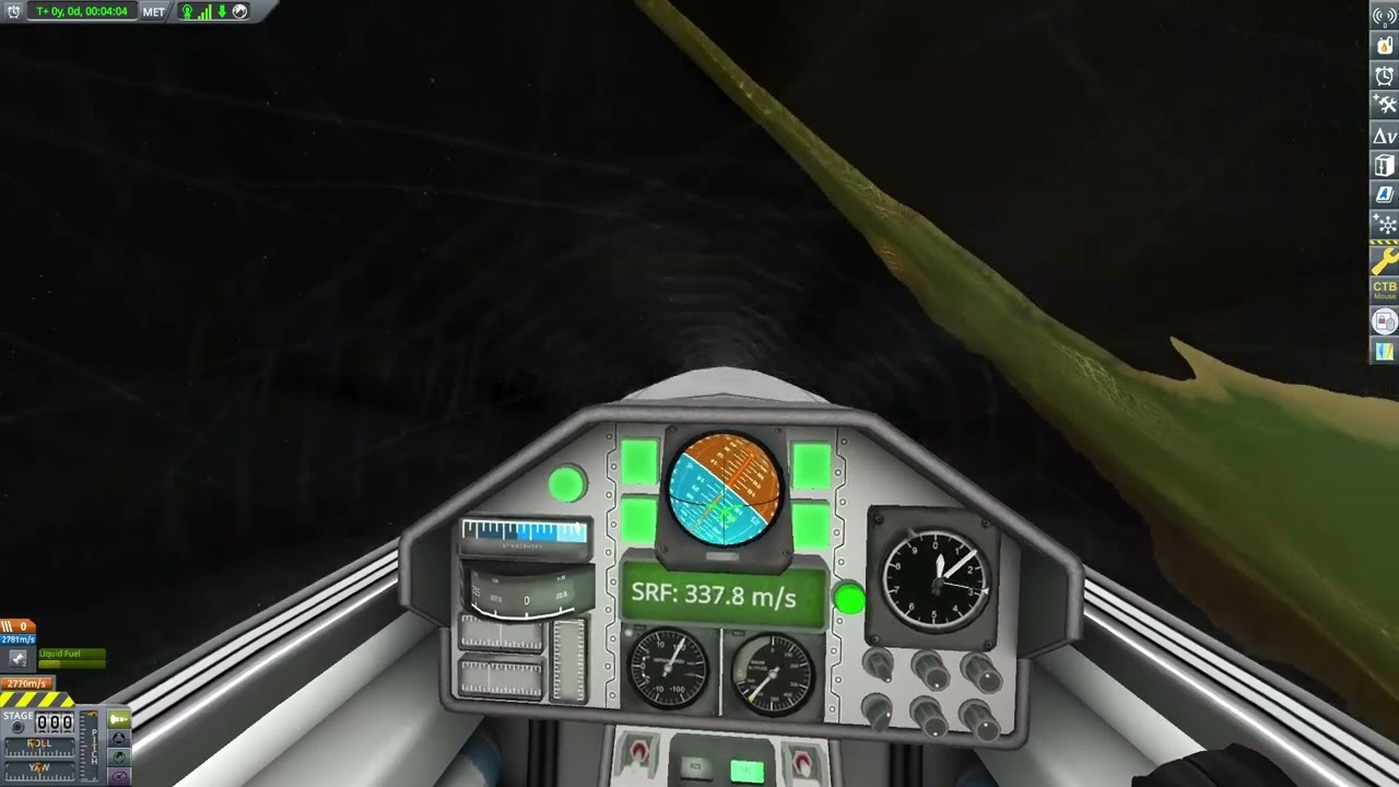 Flying a fighter jet in KSP